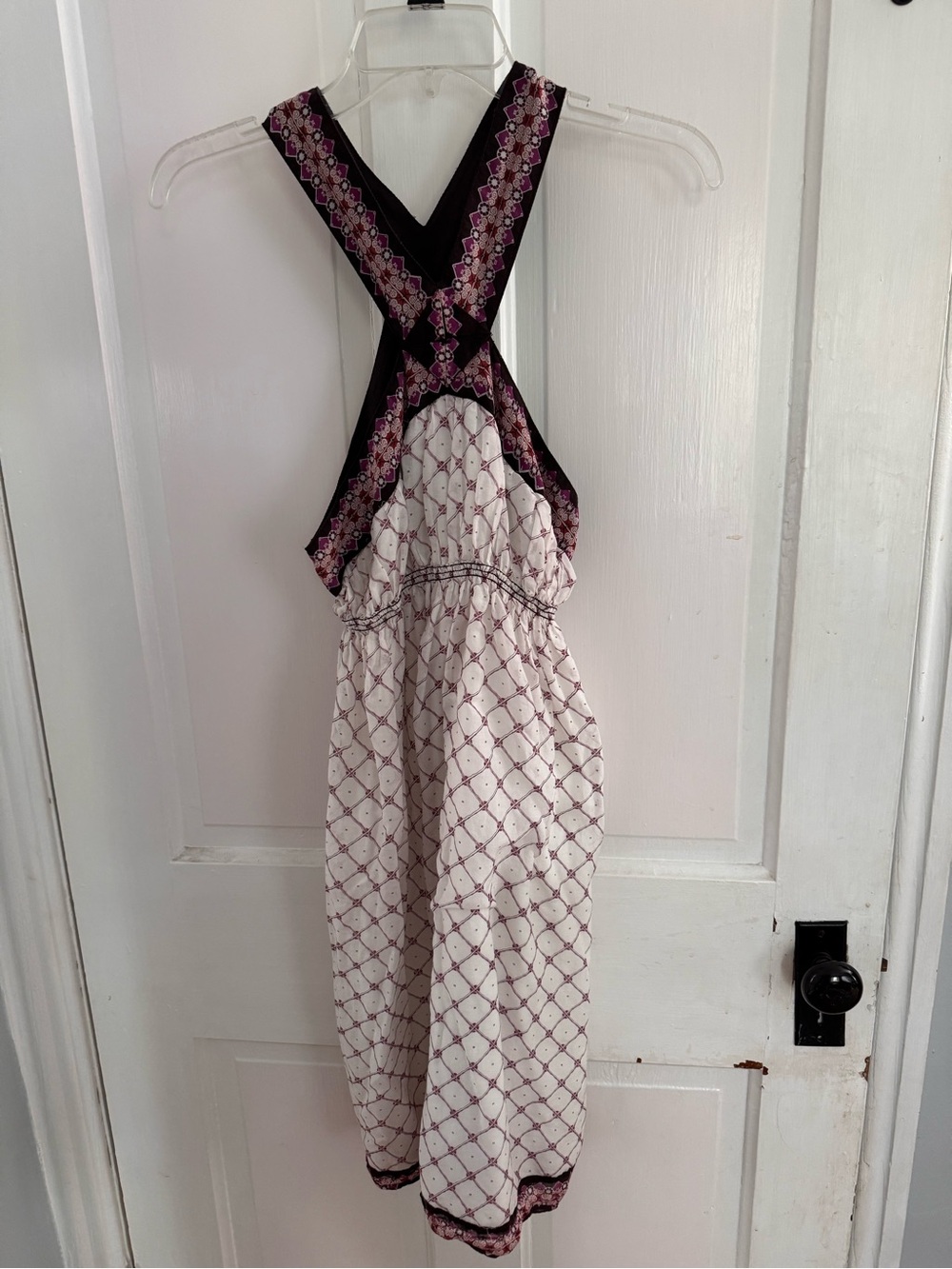 Pink Patterned Sleeveless Sundress